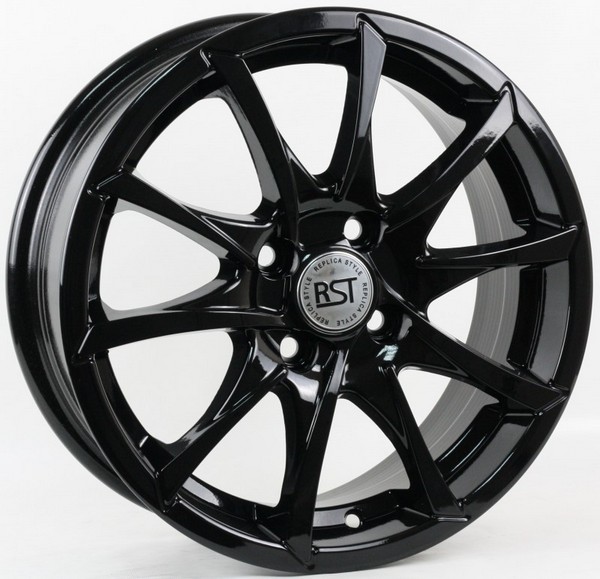 Авто диск Rst R035 4x100 R15 литой черный et50 d60,1