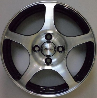 Авто диск X'Trike X-103 4x100 R14 литой черный с полировкой et35 d67,1