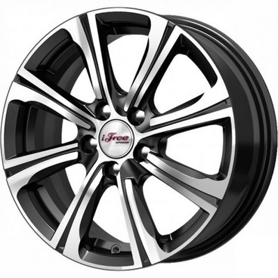 Авто диск Ifree Апероль Блэк Джек 4x98 R15 литой черный с полировкой et35 d58,6