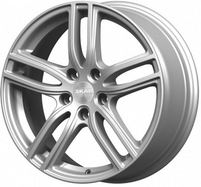 Авто диск Skad Брайтон Селена 5x108 R17 литой серебристый et50 d63,4