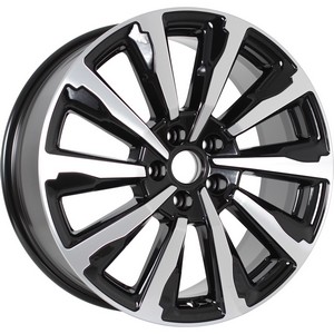 Авто диск Skad Астер Алмаз 5x112 R18 литой черный с полировкой et38 d66,6