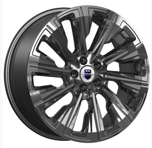 Авто диск K&K Галего Дарк Платинум 5x114,3 R19 литой серебристый темный et35 d60,1