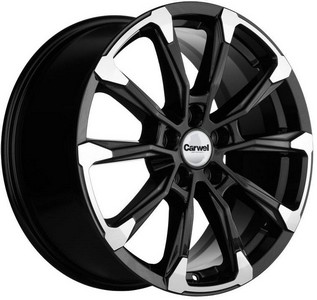 Авто диск Carwel Ишим 5x108 R18 литой черный et46 d63,4